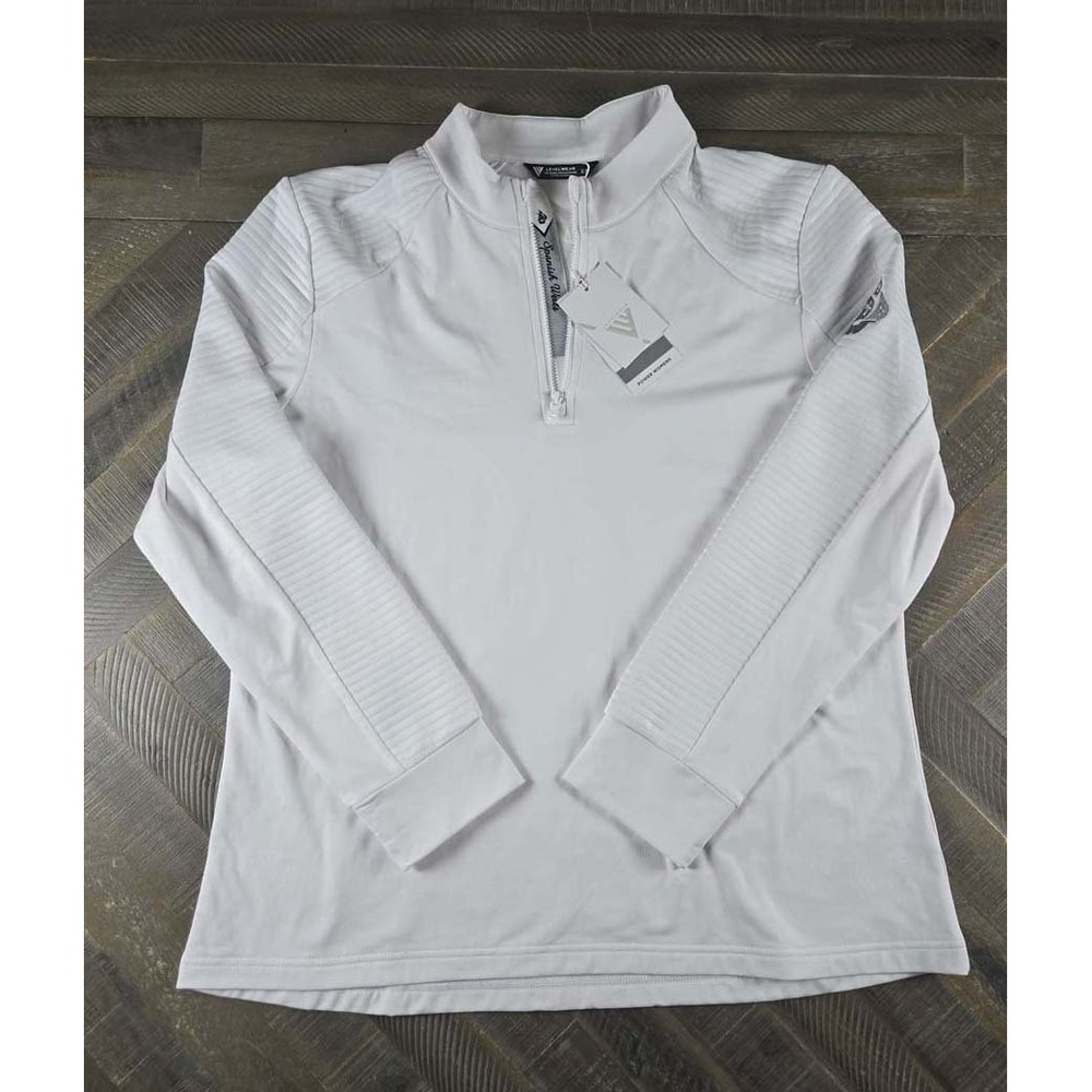 Levelwear Spanish Wells White Power Quarter Zip Pullover Mens XL NWT